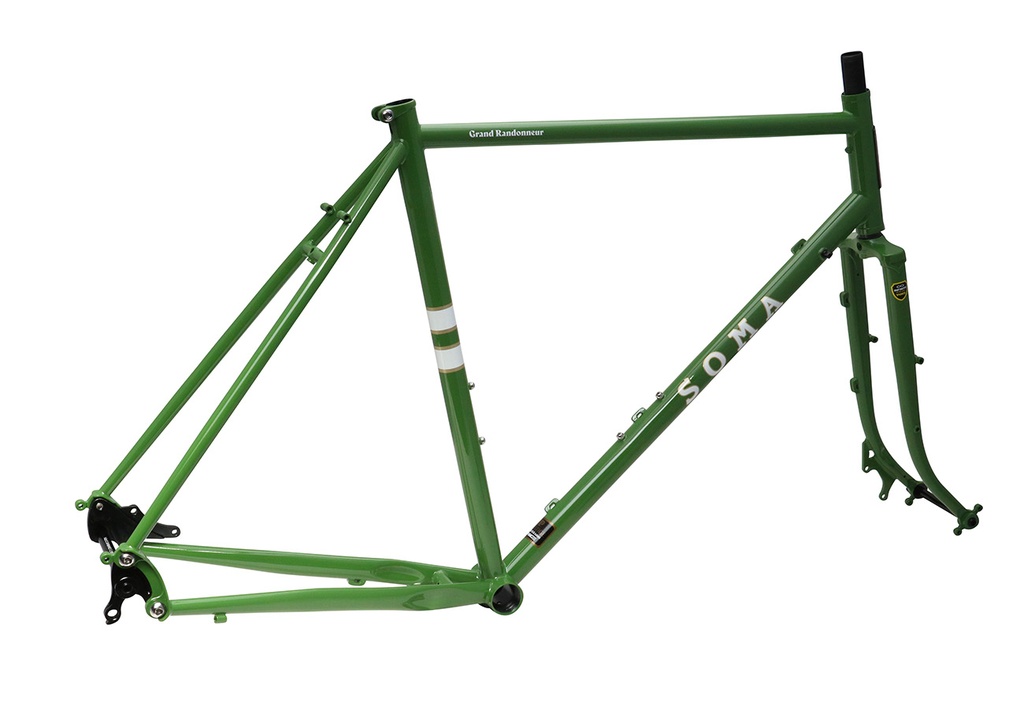 Soma Frameset Grand Randonneur Disc Moss Green Soma Fab Shop